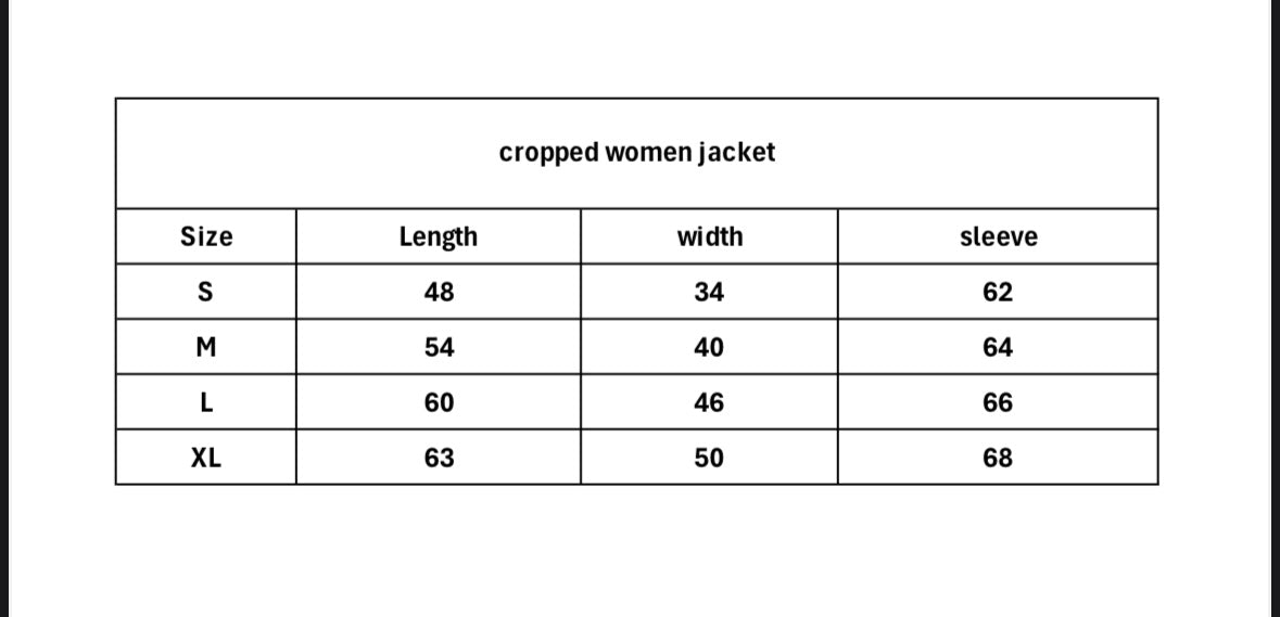 CROPPED WOMEN JACKET