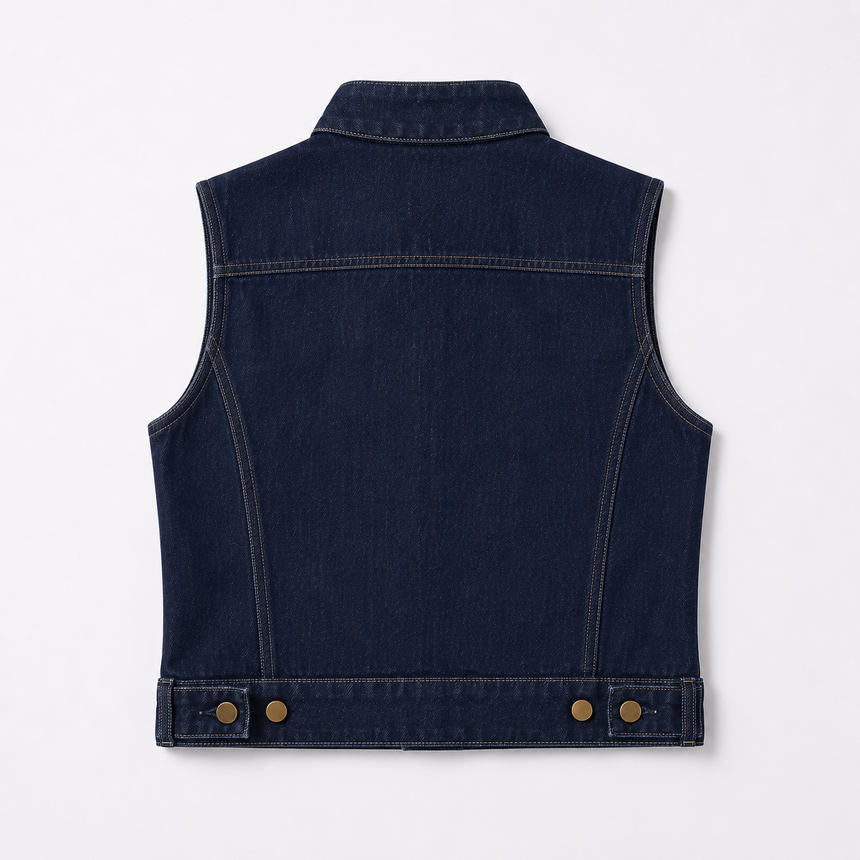 BUTTONED DENIM TOP
