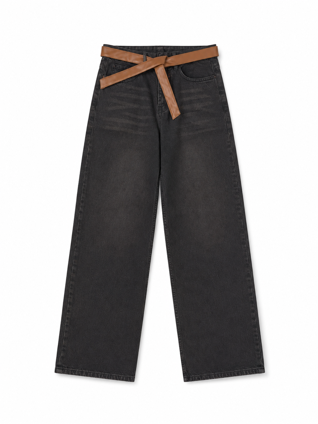 BELTED STRAIGHT FIT