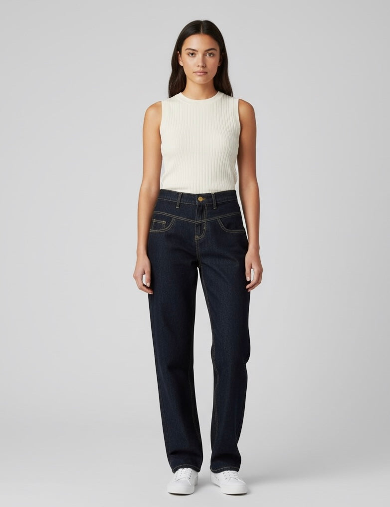 WOMEN STRAIGHT FIT PANTS
