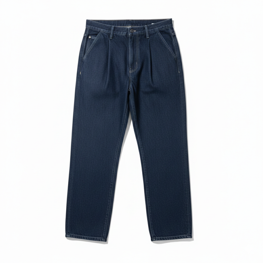 PLEATED JEANS