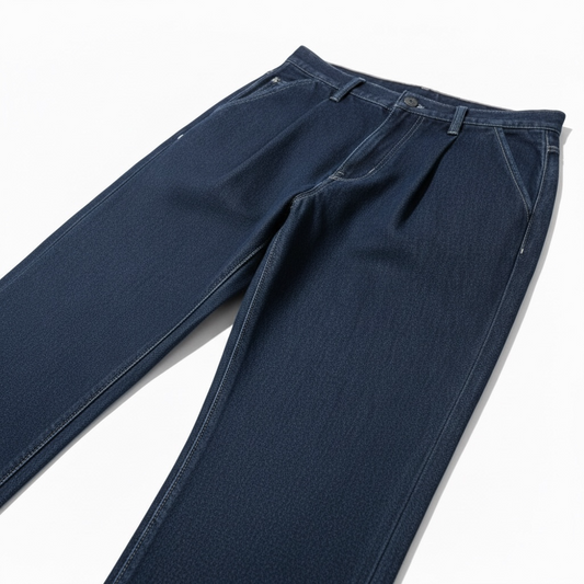 PLEATED JEANS