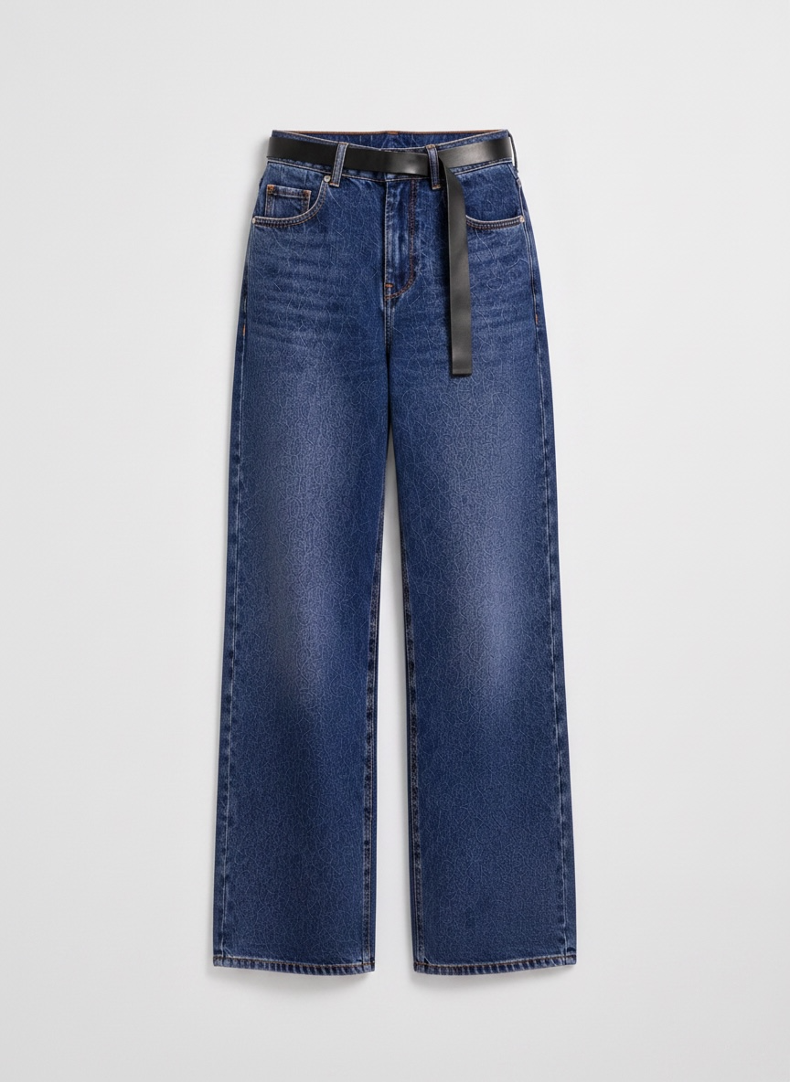 BELTED STRAIGHT FIT