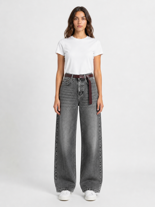 BELTED STRAIGHT FIT