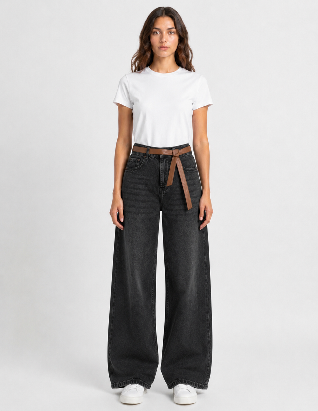BELTED STRAIGHT FIT