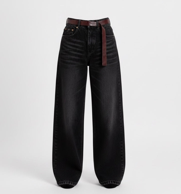 BELTED STRAIGHT FIT