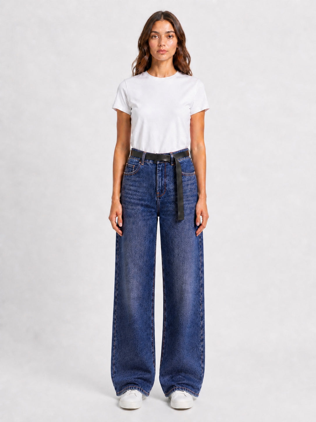 BELTED STRAIGHT FIT